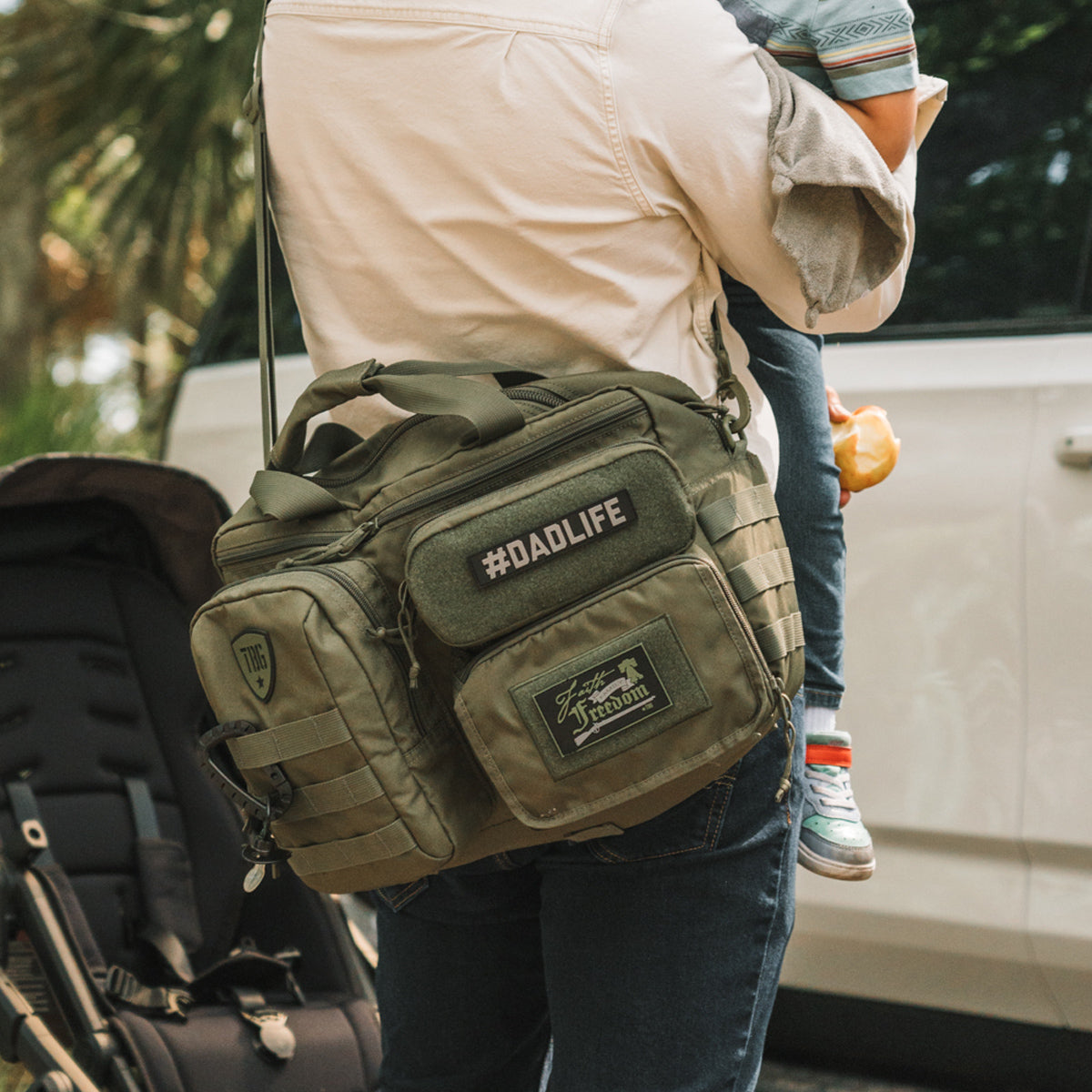 Active Doodie Dad Diaper Bag Backpack - Dad Life Diaper Bag for Dads
