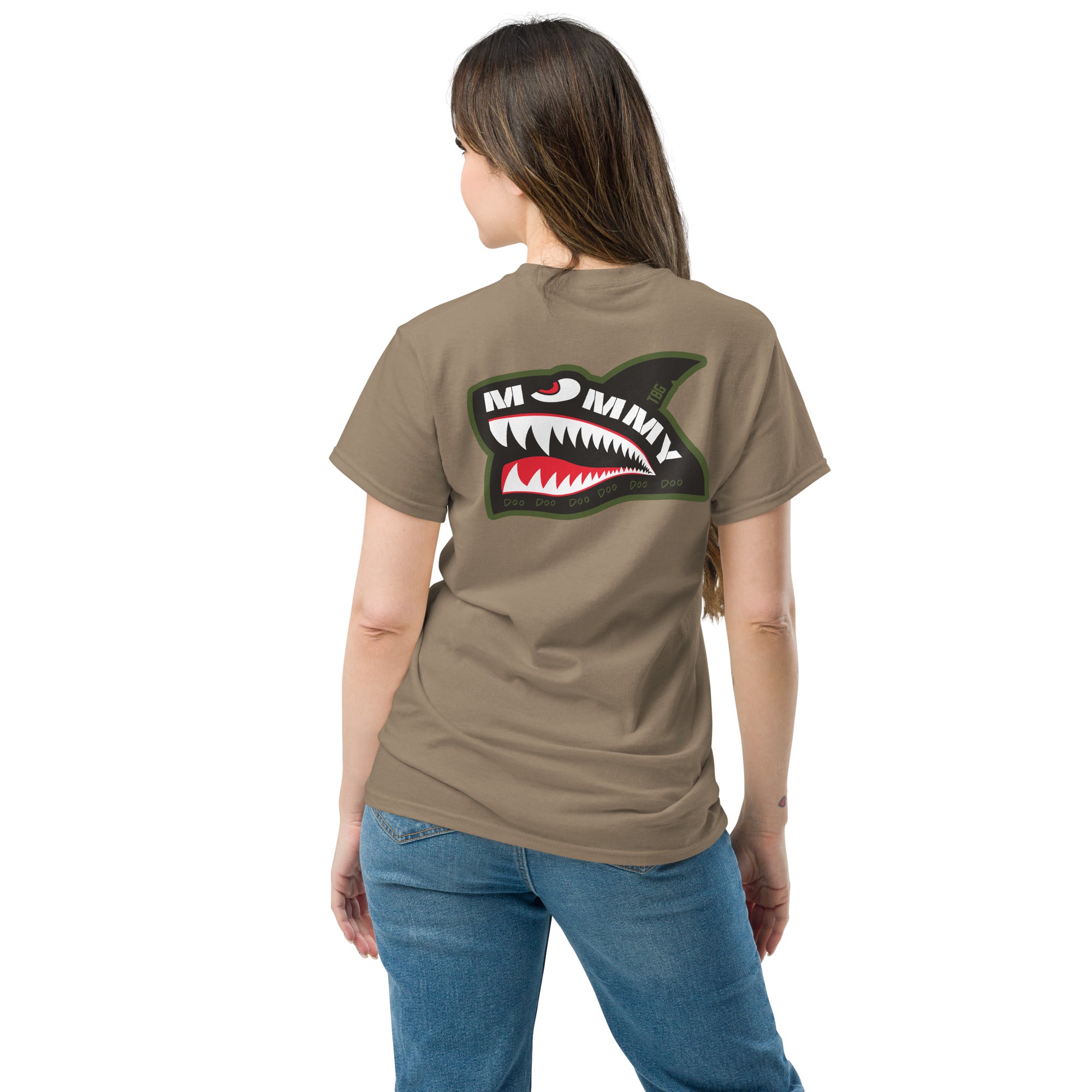 mommy shark カーキ　サイズ2 Mommy Shark T-Shirt | 100% Cotton | Gildan 5000 | Sizes S-3XL