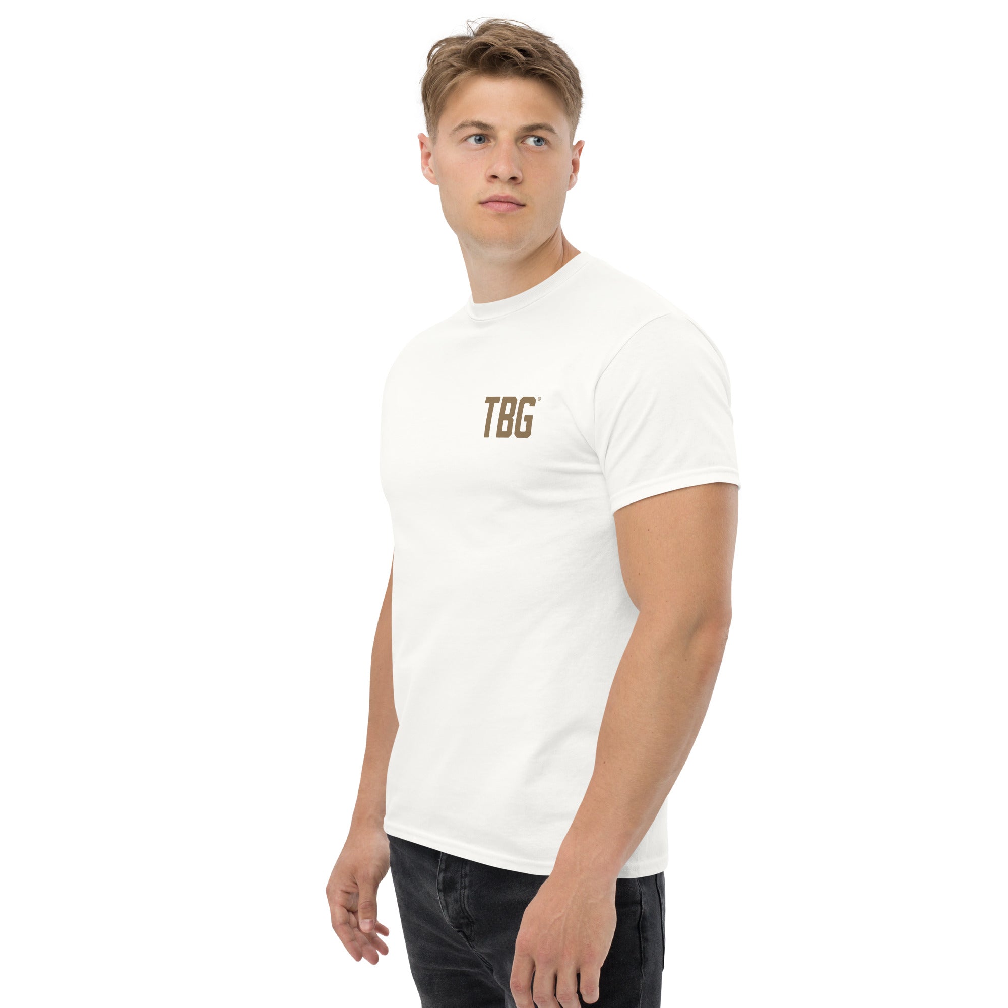 NAGG BB SHIRTS JKT WHITE BB logo cotton T-shirt