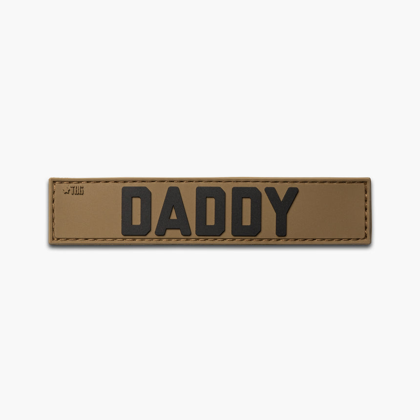 DADDY Name Tape Patch DADDY Nametape Brown