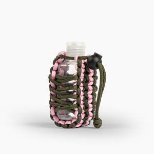 Pink and green paracord germ grenade