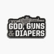 God Guns Diapers Patch - MP5 GodGunsDiapers DieCut MP5