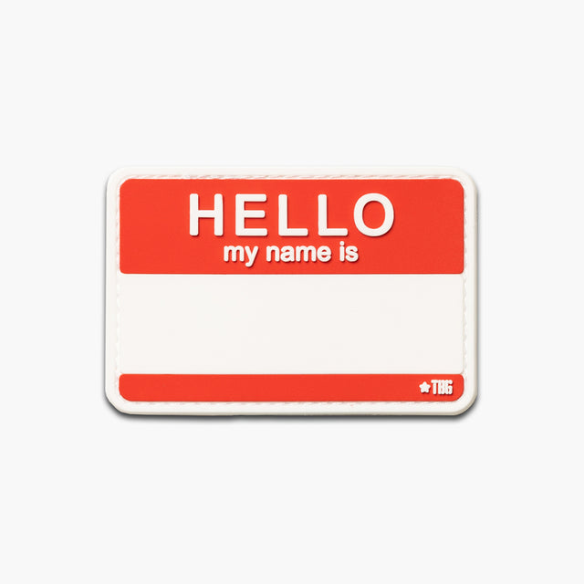 Hello My Name is Patch HelloMyNameIs Red