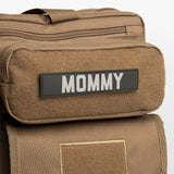 MOMMY Name Tape Patch Mommy Black PVC BrownBag