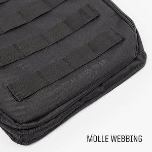 Close up view of MOLLE webbing on Panel 5